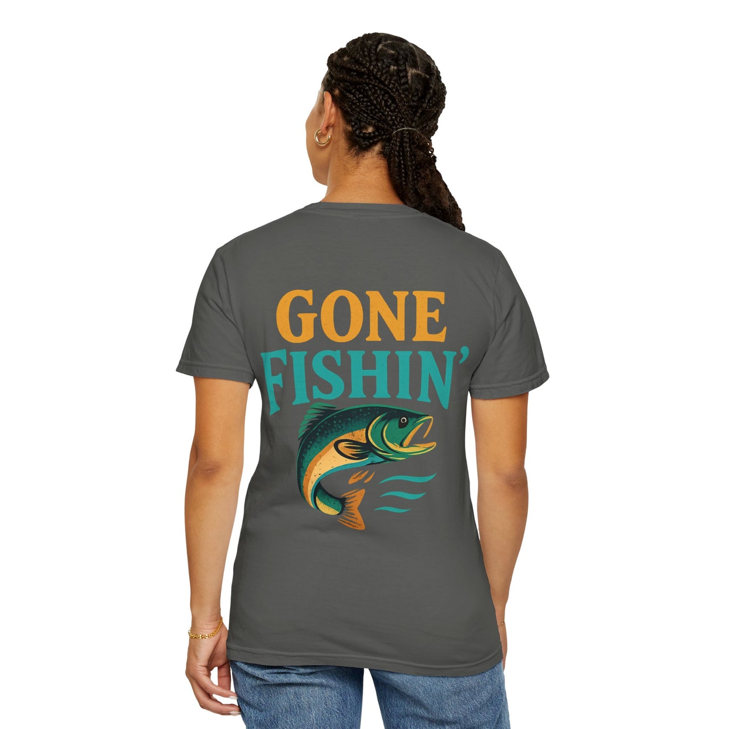 Gone Fishin' Unisex Garment-Dyed T-Shirt – Perfect for Fishing Lovers and Outdoor Enthusiasts