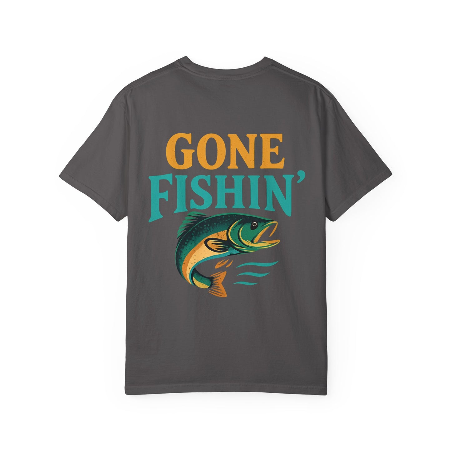 Gone Fishin' Unisex Garment-Dyed T-Shirt – Perfect for Fishing Lovers and Outdoor Enthusiasts
