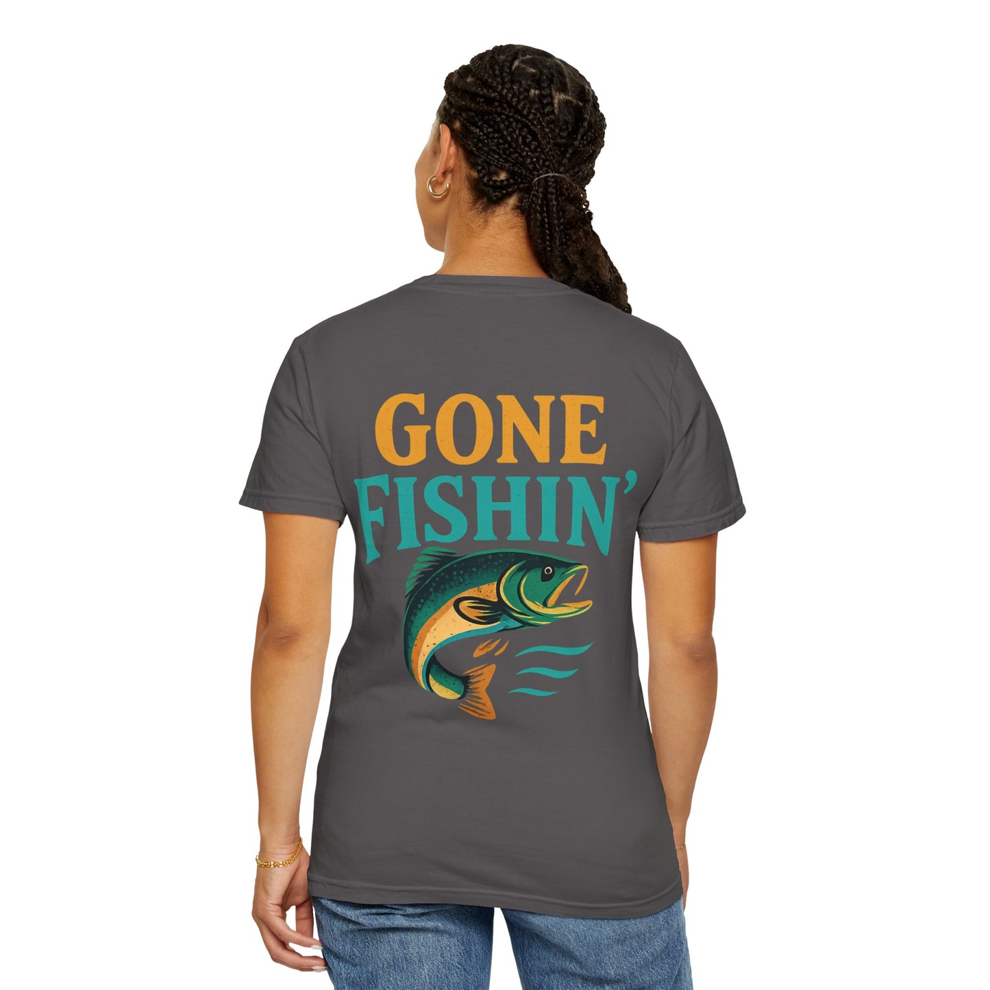 Gone Fishin' Unisex Garment-Dyed T-Shirt – Perfect for Fishing Lovers and Outdoor Enthusiasts