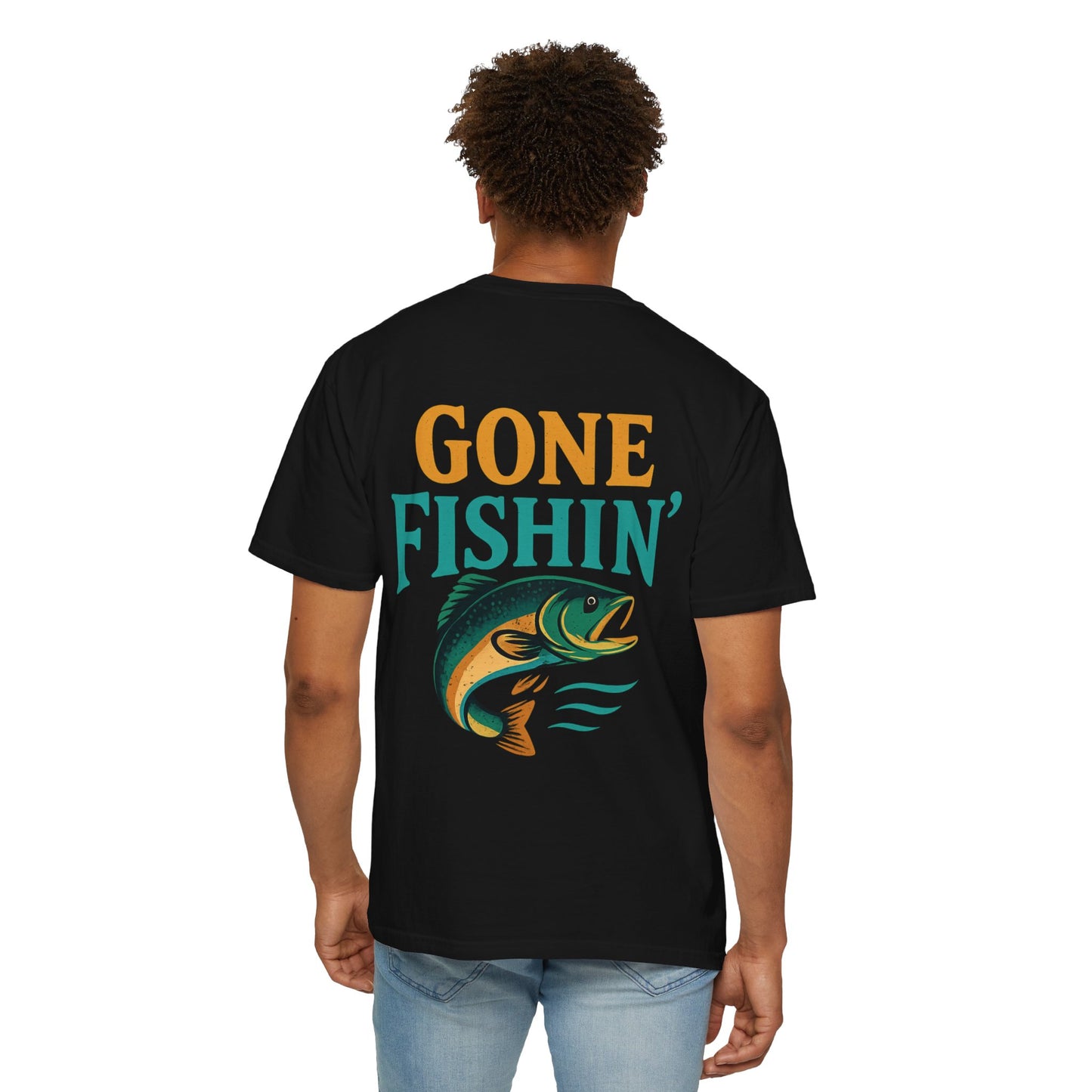 Gone Fishin' Unisex Garment-Dyed T-Shirt – Perfect for Fishing Lovers and Outdoor Enthusiasts