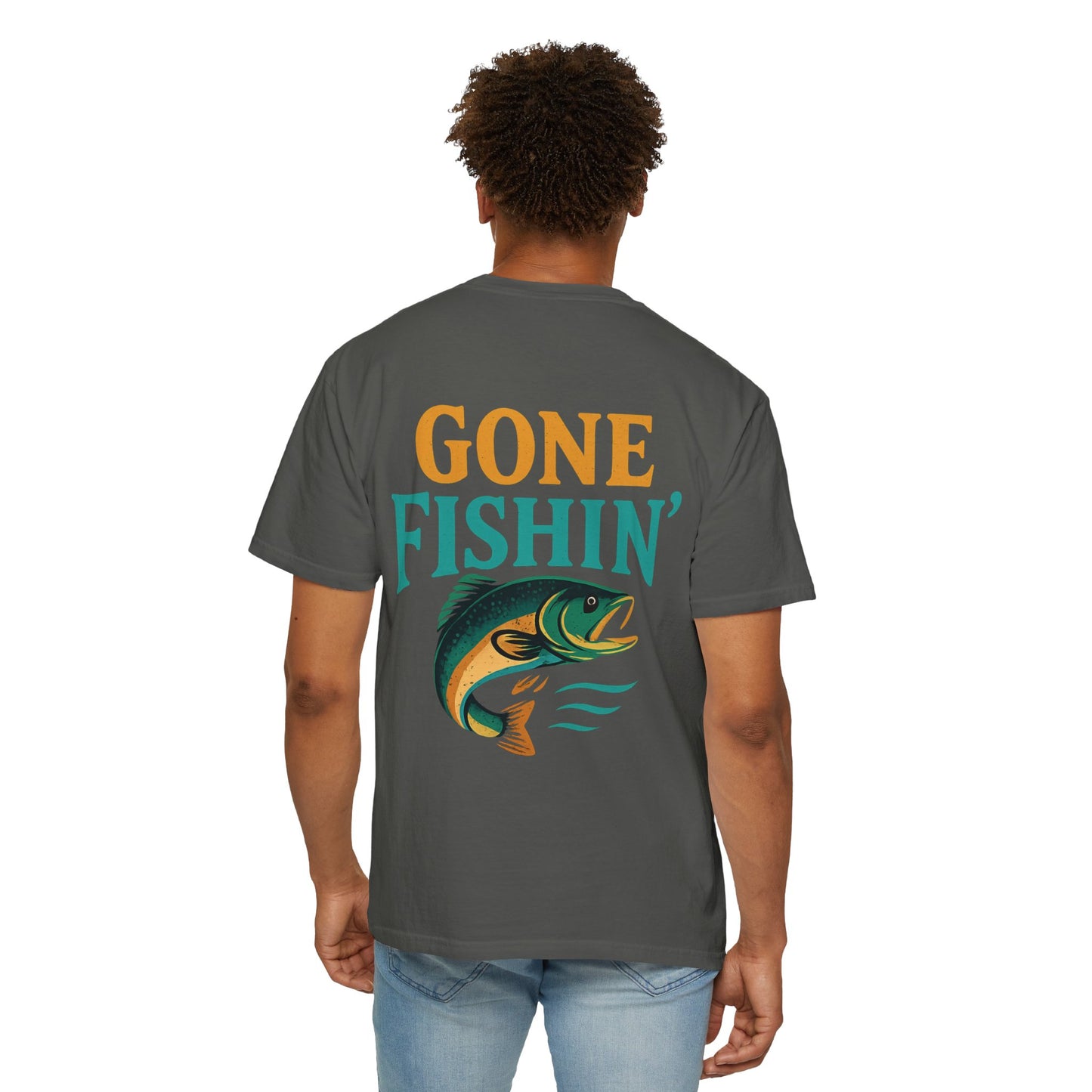 Gone Fishin' Unisex Garment-Dyed T-Shirt – Perfect for Fishing Lovers and Outdoor Enthusiasts