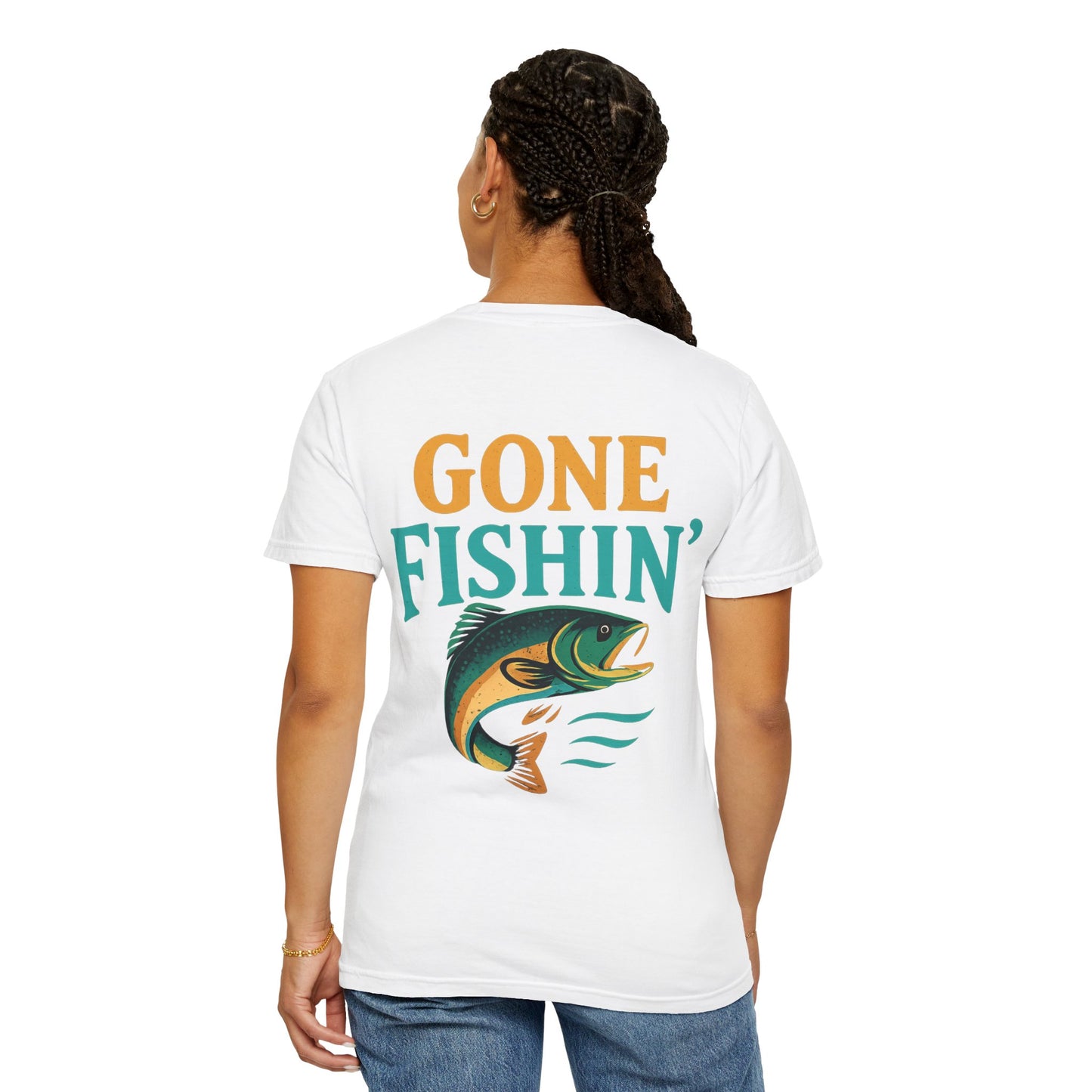 Gone Fishin' Unisex Garment-Dyed T-Shirt – Perfect for Fishing Lovers and Outdoor Enthusiasts