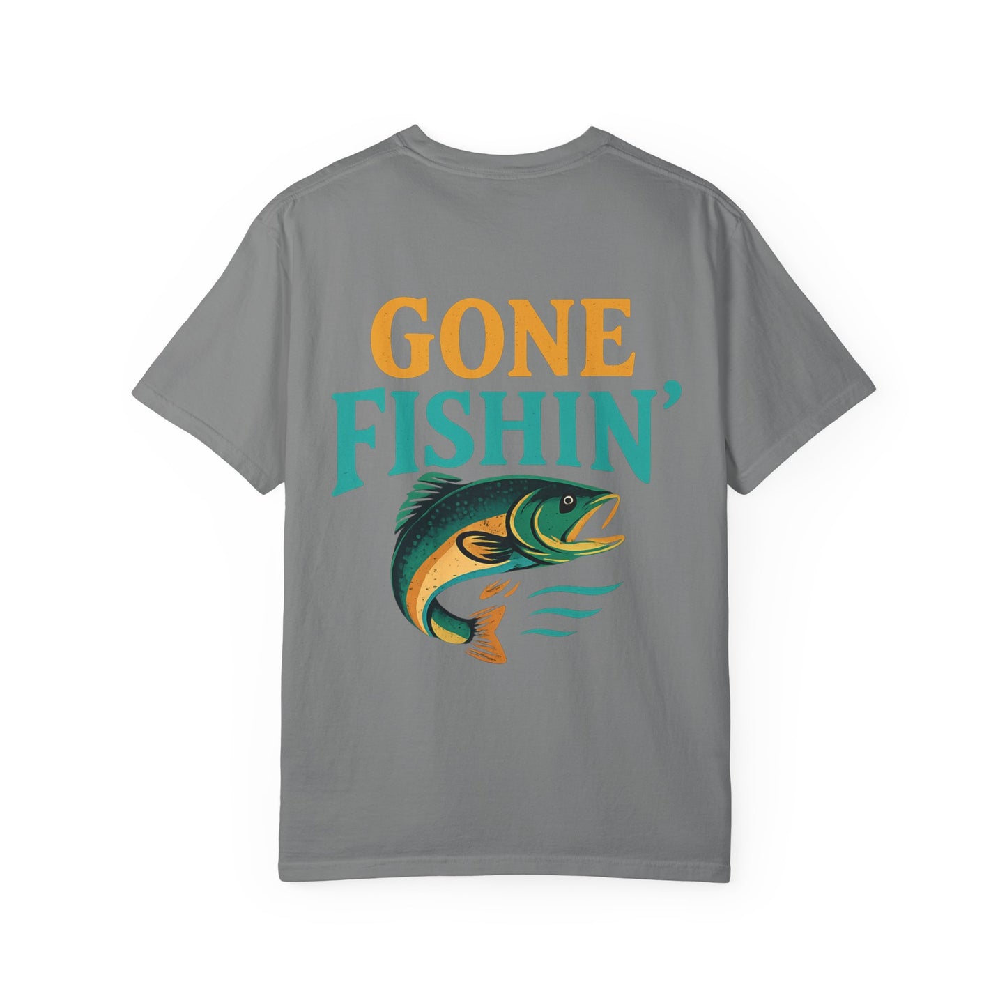 Gone Fishin' Unisex Garment-Dyed T-Shirt – Perfect for Fishing Lovers and Outdoor Enthusiasts