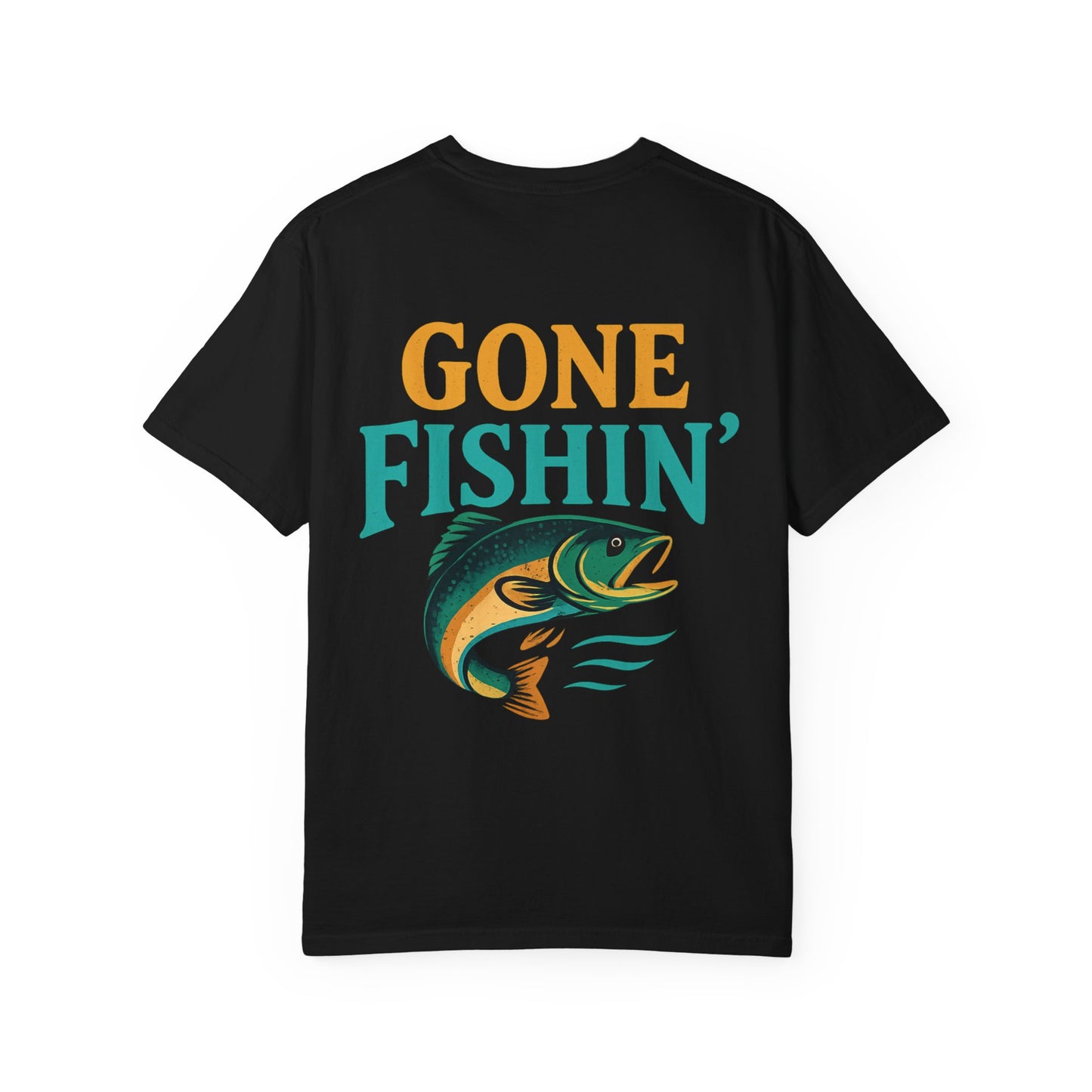 Gone Fishin' Unisex Garment-Dyed T-Shirt – Perfect for Fishing Lovers and Outdoor Enthusiasts